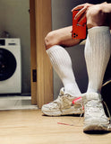 D. M solid color sports men''s stockings