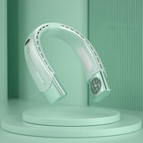 Hanging Neck Fan Cooling Digital Display