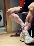 D. M solid color sports men''s stockings