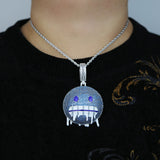 Embedding Wearable Cuban Chain Necklace Jewelry