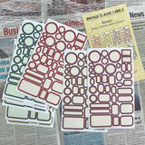 Mark Diary Stationery Materials Collage