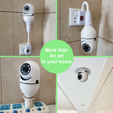 WiFi КАМЕРА 1080P Лампочка с 4X Зумом, Патрон E27, Домашняя 5G WiFi Сигнализация и Мониторинг