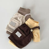 Puppy Clothes Fahion Solid-colour Corduroy Pet Vest For Teddy Dog Winter Casual Halter For Schnauzers Warm Clothing Pet Supplies