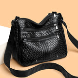 Multi-compartment Woven Single Shoulder Messenger Bag