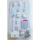 15 Pieces Children's Doll Medical Tools Play House Set With Pets, Plastic Toys, Furniture Accessories 465g