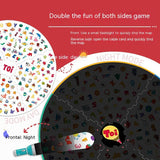 TOI Tuyi Flashlight Look For Table Games For Children Board Game Toys Parent-child Early Education Puzzle Interaction 3-8 Years Old