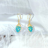 Pearl Bow Stud Earrings Women's High Sense