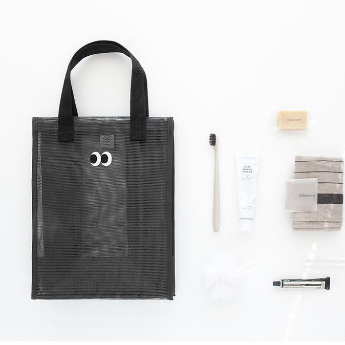 Cute Eyes Casual Travel Breathable Mesh Tote Bag