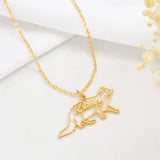 DIY Hand-Painted Cat Personalized Name Necklace For Pets