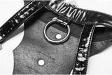 Steampunk Goth Leather Vest Stage Accessories